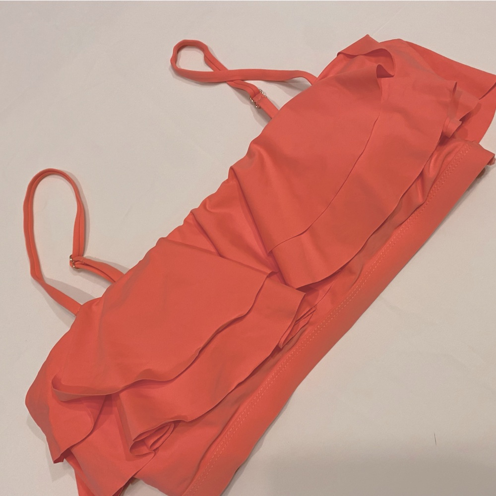 Convertible Bandeau Swim Top with removable straps